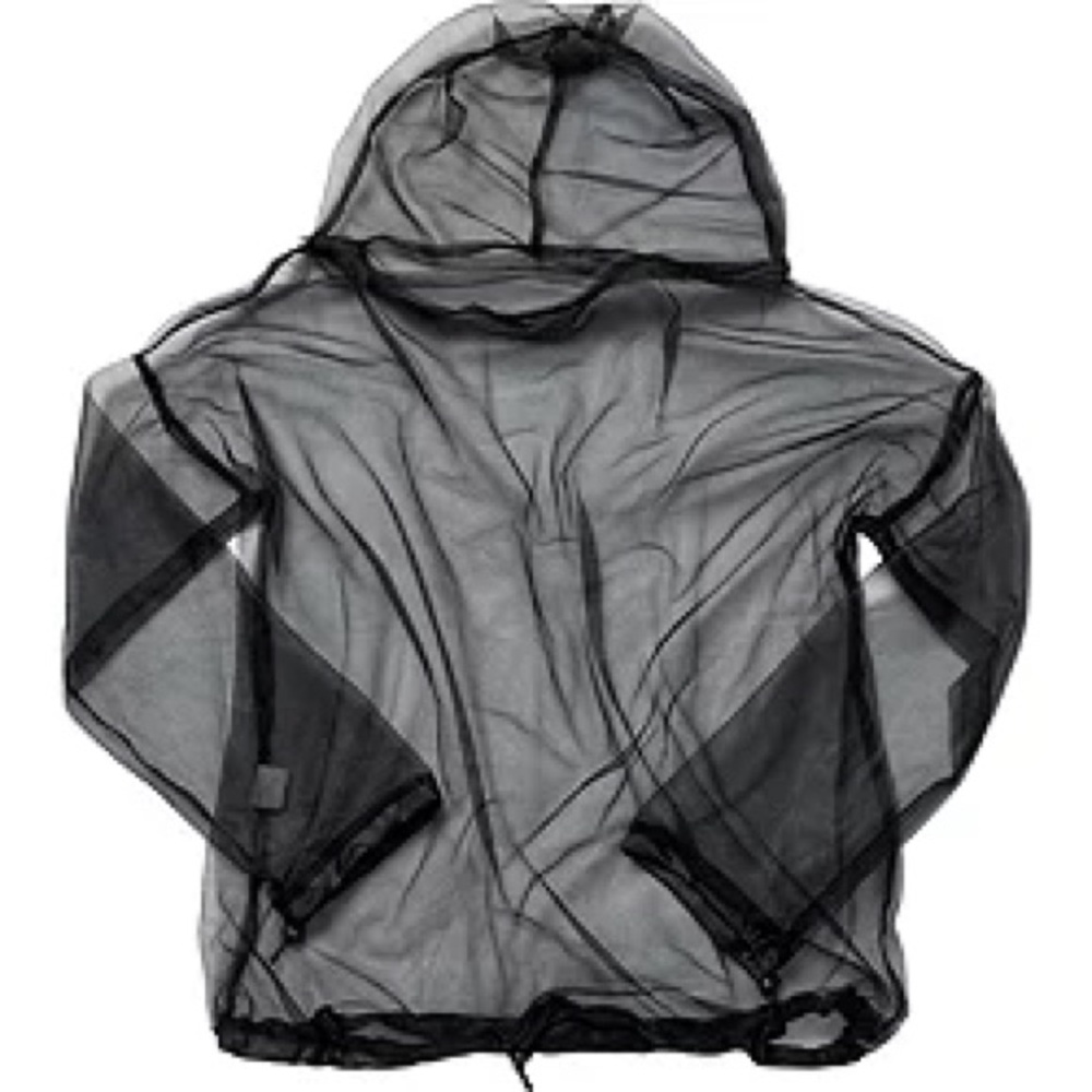 Sheer Black Mesh Outdoor BugNet Hoodie